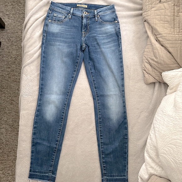 Guess - straight leg jeans denim low rise - Picture 1 of 8